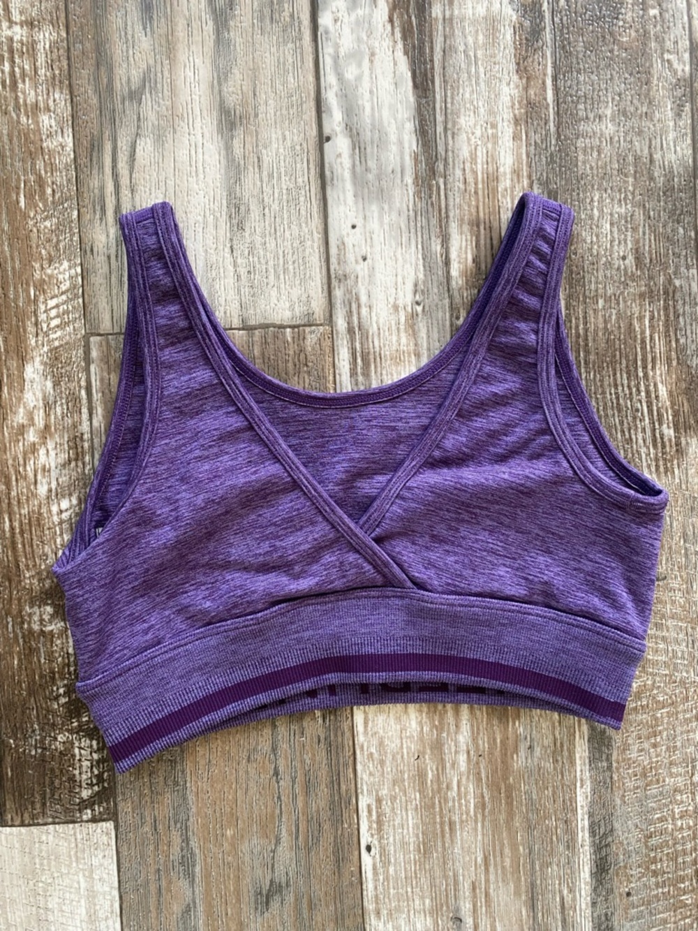 Buffbunny BBL Seamless Reversible Sports bra in the color Eggplant purple